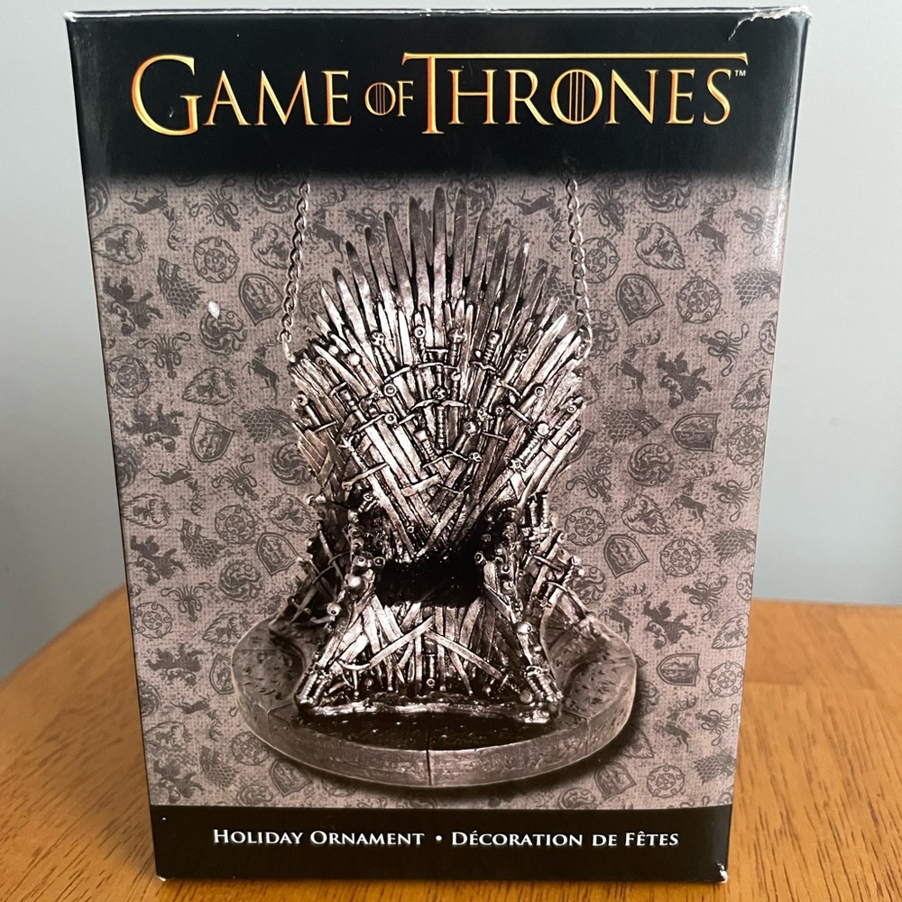 Game of Thrones Holiday Ornament Kurt S. Adler HBO Christmas Tree Iron Throne